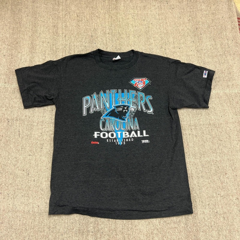 Vintage Carolina Panthers Shirt Mens XL‎ Black 1990s NFL